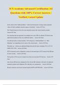 3CX Academy Advanced Certification &vert; 62  Questions with 100&percnt; Correct Answers &vert;  Verified &vert; Latest Update