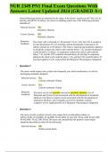 NUR 2349 PN1 Final Exam Questions With Answers Latest Updated 2024 &lpar;GRADED A&plus;&rpar;