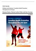Test Bank - Edelman and Kudzma's Canadian Health Promotion Throughout the Life Span, 1st Edition (Dames, 2021), Chapter 1-25 | All Chapters