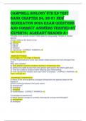 Campbell Biology 8th Ed Test Bank chapter 24&comma; 26-31 NEW GENERATION 2024 EXAM QUESTIONS AND CORRECT ANSWERS VERIFIED BY EXPERTS&vert; ALREADY GRADED A&plus;