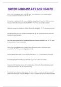  North Carolina Life and Health 150 Questions with 100&percnt; Correct Answers &vert; Updated 2024 &vert; Guaranteed A&plus;