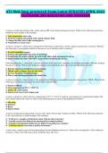 ATI Med-Surg proctored Exam Latest UPDATED APRIL 2023 TESTBANK 200 QUESTONS AND ANSWERS