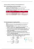 Inleiding chromatografie samenvatting