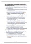 CITI Training, Modules 1-24 (Biomedical Research) Exam Questions & Answers 2024..