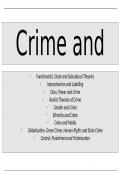 Summary -  Unit 4 SCLY4 - Crime and Deviance with Theory and Methods; Stratification and Differentiation with Theory and Methods