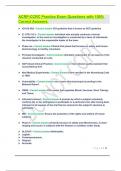 ACRP-CCRC Practice Exam Questions with 100% Correct Answers..
