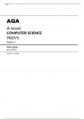 AQA A-level COMPUTER SCIENCE 7517/1 Paper 1 June 2023 FINAL MARK SCHEME