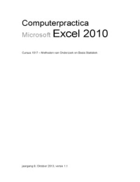 Handleiding Excel computerpracticum UVA
