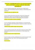 VATI PN COMPREHENSIVE EXAM QUESTIONS AND ANSWERS LATEST UPDATE 2023&sol;2024 GRADED A&plus;