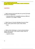 VISUAL COMMUNICATIONS (ELC 000) ALL MILESTONES EXAM QUIZ WITH CORRECT VERIFIED ANSWERS BEST GRADED A+ FOR SUCCESS