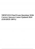 NURS 6552 Midterm Exam Questions With 100&percnt; Correct Answers &vert; Latest Update 2024&sol;2025 &vert; NRNP 6552 &sol; NURS 6552 Midterm Exam Questions With Verified Answers &vert; NRNP 6552 &sol; NURS 6552 Women's Health Final Exam Questions With Correct Answers &vert; NURS 6552 Final E