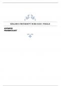 WALDEN UNIVERSITY NURS 6521 FINALS ADVANCED PHARMACOLOGY Exam Elaborations Questions with Answers Graded A Latest Verified Review 2024 Practice Questions and Answers for Exam Preparation, 100% Correct with Explanations, Highly Recommended, Download to Sco
