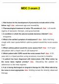 Rasmussen College MDC 3 Exam 2 Questions and Answers &vert; VERIFIED WITH COMPLETE SOLUTION