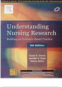 TEST BANK FOR UNDERSTANDING NURSING RESEARCH - 6TH EDITION BY SUSAN K GROVE & JENNIFER R GRAY