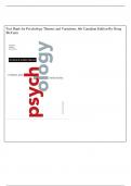 Test Bank for Psychology Themes and Variations&comma; 6th Canadian Edition By Doug McCann