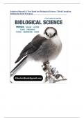 Solution Manual & Test Bank for Biological Science, Third Canadian  Edition by Scott Freeman