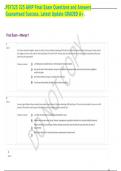 PSY325 325 AHIP Final Exam Questions and Answers Guaranteed Success&period; Latest Update GRADED A&plus;&period;