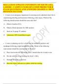 2024 LATEST UPDATE UNIVERSITY OF SOUTH ASIA&comma; LAHORE - CAMPUS 1NURS SFS COMP PREDICTOR B EXAM QUESTIONS AND ANSWERS GRADED A&plus; BEST DEFINITE SUCCESS&period; 