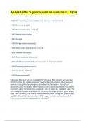 A&plus;AHA PALS precourse assessment  2024
