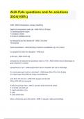 AHA Pals questions and A&plus; solutions 2024&lpar;100&percnt;&rpar;