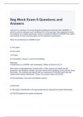 Seg Mock Exam 6 Questions and Answers