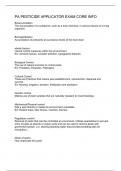 PA PESTICIDE APPLICATOR EXAM CORE INFO