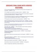 SERVSAFE FINAL EXAM WITH VERIFIED  SOLITIONS&period;