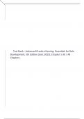Test Bank - Advanced Practice Nursing&colon; Essentials for Role Development&comma; 5th Edition &lpar;Joel&comma; 2023&rpar;&comma; Chapter 1-30 &vert; All Chapters