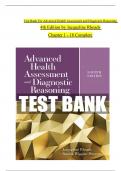 TEST BANK For Advanced Health Assessment and Diagnostic Reasoning&comma; 4th Edition by Jacqueline Rhoads&comma; Verified Chapters 1 - 18&comma; Complete Newest Version