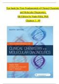 TEST BANK For Tietz Fundamentals of Clinical Chemistry and Molecular Diagnostics, 8th Edition by Nader Rifai, Verified Chapters 1 - 49, Complete Newest Version