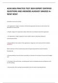 ACHE BOG PRACTICE TEST 2024 EXPERT CERTIFIED QUESTIONS AND ANSWERS ALREADY GRADED A&plus; NEW&excl; NEW&excl; 