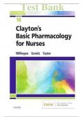 Test Bank for Clayton's Basic Pharmacology for Nurses 18th Edition by Michelle J. Willihnganz , Samuel L. Gurevitz  ISBN:9780323550611 | Complete Guide A+