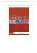 Rodaks Hematology 5th Edition Test Bank