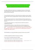Nursing Jurisprudence and Ethics for Texas Nurses&lowbar;Questions with Correct Answers