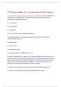 PCCN Practice Exam 3&vert;35 Questions with Verified Answers&comma;100&percnt; CORRECT