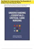 Understanding The Essentials Of Critical Care Nursing By Perrin -Test Bank Care of the Patient Experiencing Shock or Heart Failure