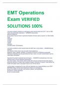 UPDATED 2024 EMT Operations Exam VERIFIED SOLUTIONS 100&percnt;