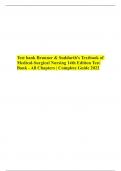 Test bank Brunner & Suddarth's Textbook of Medical-Surgical Nursing 14th Edition Test Bank - All Chapters &vert; Complete Guide 2022