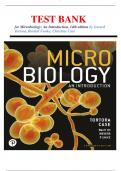 Test Bank for Microbiology: An Introduction, 14th Edition by Tortora 2024 |Chapter 1-28 | All Chapters