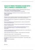 QUALYS VMDR TRAINING EXAM QUESTIONS AND ANSWERS 2023 &vert; 100&percnt; VERIFIED
