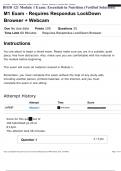 BIOD 121 Module 1 Exam&colon; Essentials in Nutrition &lpar;Verified Solutions&rpar;