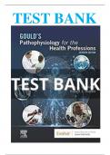 Test Bank for Gould's Pathophysiology for the Health Professions, 7th Edition,by Karin C. VanMeter ISBN:9780323792882| Complete Guide A+