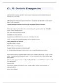 Ch. 35: Geriatric Emergencies question n answers rated A+
