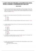 LATEST UPDATES FOR HESI A2 MATHEMATICS (2024) WITH A+ GRADES - COMPREHENSIVE Q&A SET