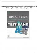 Test Bank For Primary Care Interprofessional Collaborative Practice 6th Edition By Buttaro 9780323570152 Chapter 1-228 | Complete Guide A+