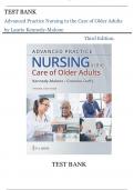 Test Bank For Advanced Practice Nursing in the Care of Older Adults Third Edition by Evelyn G. Kennedy-Malone, Laurie; Duffy |ISBN 9781719645256 |Complete Guide A+
