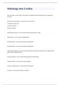 Histology test 2 tcdha questions and answers 100% correc 2024