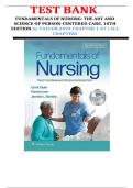 TESTBANK FOR FUNDAMENTALS OF NURSING: THE ART AND SCIENCE OF PERSON-CENTERED CARE, 10TH EDITION by TAYLOR,2024 CHAPTER 1-47 | ALL CHAPTERS