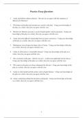 OCR A-Level English Literature Measure for Measure Practice Questions