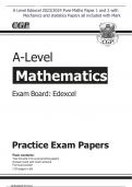Edexcel A Level Mathematics Paper 1 2020 Questions Pure Maths